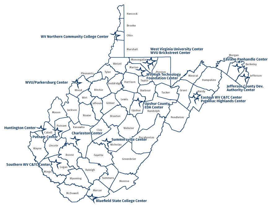 WVSBDC Centers and Outreach Offices