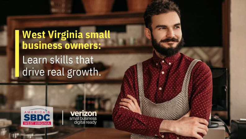 The West Virginia Small Business Development Center partners with Verizon to offer an online training platform and a grant opportunity for West Virginia small businesses